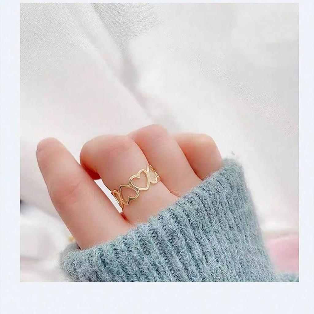 European & American Minimalist Stainless Steel Open Rings - Non-Fading INS Style