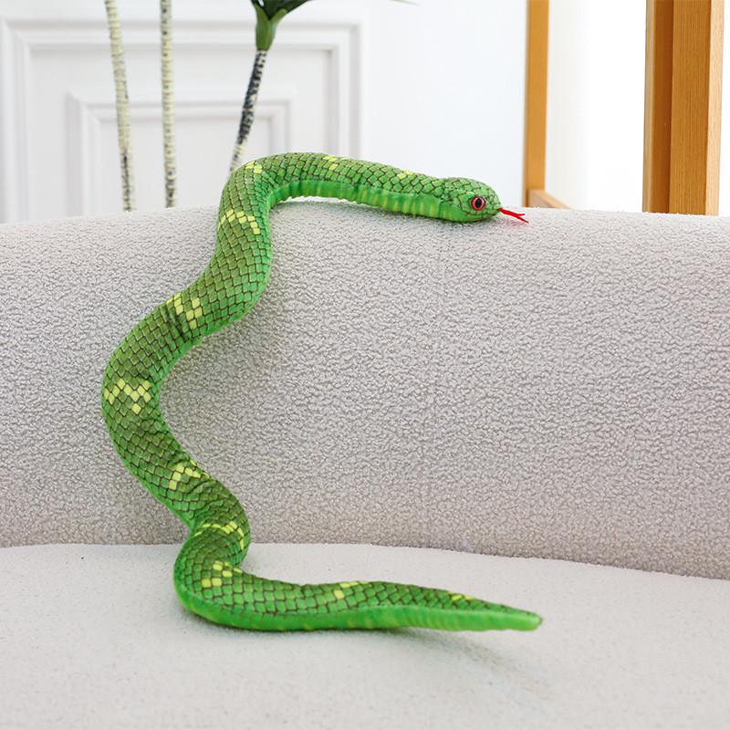 Snake Plush Toy With Realistic Design For Kids And Adults Gift Collectible
