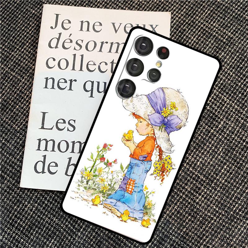 Sarah Kay pattern Case For Samsung Galaxy S21 S22 S23 S24 Ultra Note 20 Note 10 S8 S9 S10 Plus S20 FE Cover