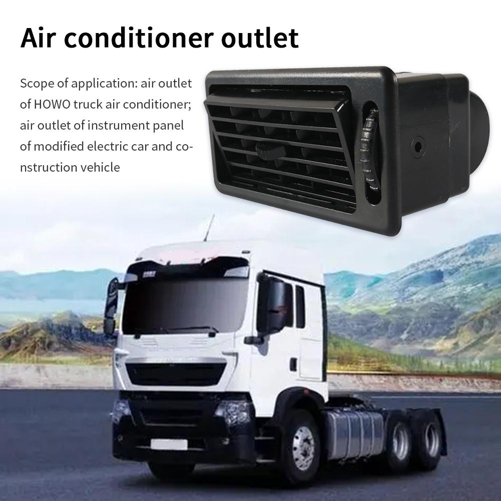 Car Front Air Outlet Vent 47mm Heat AC Dash Ventilation Outlet Dashboard Air Conditioning Outlet for Truck RV Camper Caravan