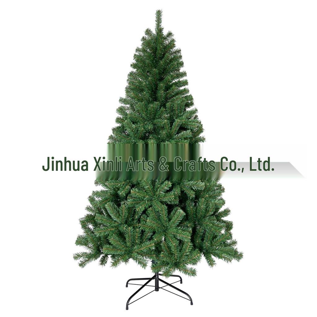1.8m/2.1m Encrypted PVC Christmas Tree with Ornaments - Green Holiday Decoration Item