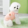 Breathable Floral Embroidery Thin Shirt XS~XL Pet Clothes Casual Dog Sling Vest  Spring/Summer
