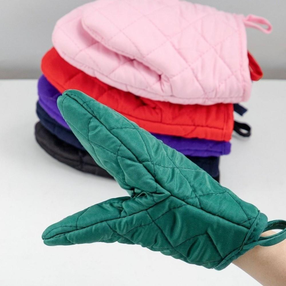 2PCS Thickened Microwave Gloves Non-Slip Grilling Mitts Heat-Resistant Gloves  Kitchen Accessories