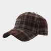 Retro Personality Fashion Broken Edge Ripped Plaid Baseball Cap Men's and Women's Street Casual Versatile Trend Shade Cap