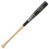 ZETT Hard Baseball Wooden Excellent Natural X Black 1219MO Bat, (Bamboo Laminate), Balance, 84cm, (Matte),