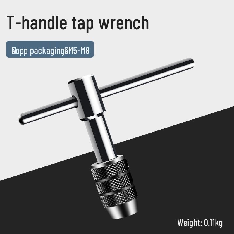 Manual Tap and Die Set: Tapping Drill Bits & Wrench Kit M3-M30