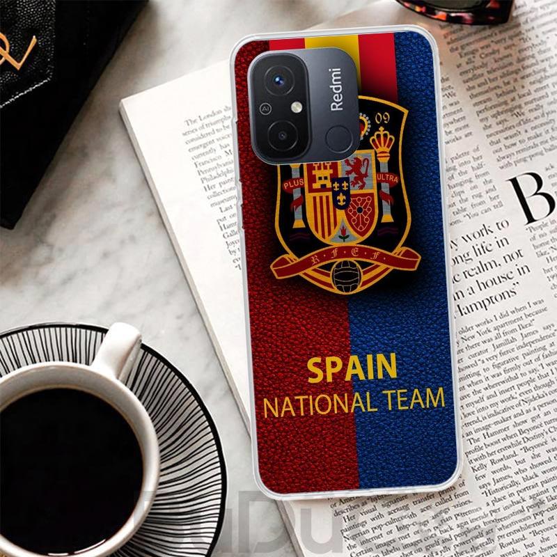 Spain Coat Of Arms Flag Cover For Xiaomi Redmi 12 12C 10 10C 9 9C 9T 9A Phone Case 10A 8A 8 7A 7 6A 6 Pro K60 K20 K40 S2 Print C