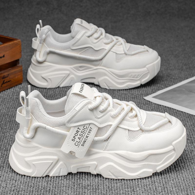 Shoes autumn white sneakers new breathable dad shoes platform shoes