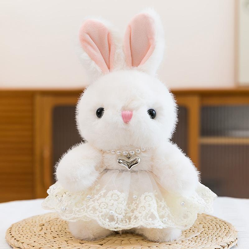 Xiaoxiangfeng Sitting Rabbit Plush Toy Cute Princess Dress Little Rabbit Rag Doll Girl Gift