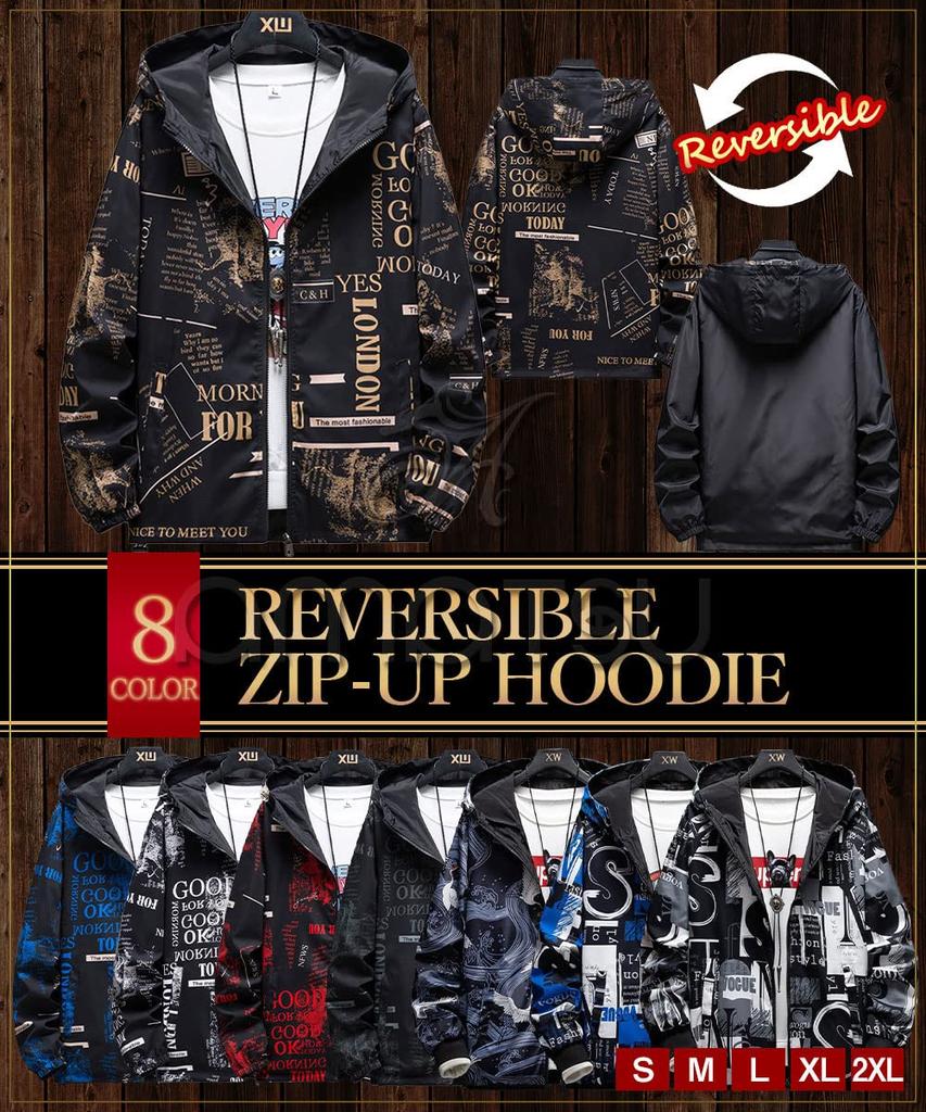 Reversible Zip Up Town Use x Korean Outdoor Active Outdoor Inside and Mountain Large Long Bitter Type [amatsu] Parka, Stylish, Korean, Casual,