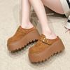 Moda 8CM Pelle Scamosciata Casual Donna Piattaforma Zeppa Basse Pantofole Ciabatte Zoccoli Nuova Estate Pantofola Traspirante Alta Marca Scarpe
