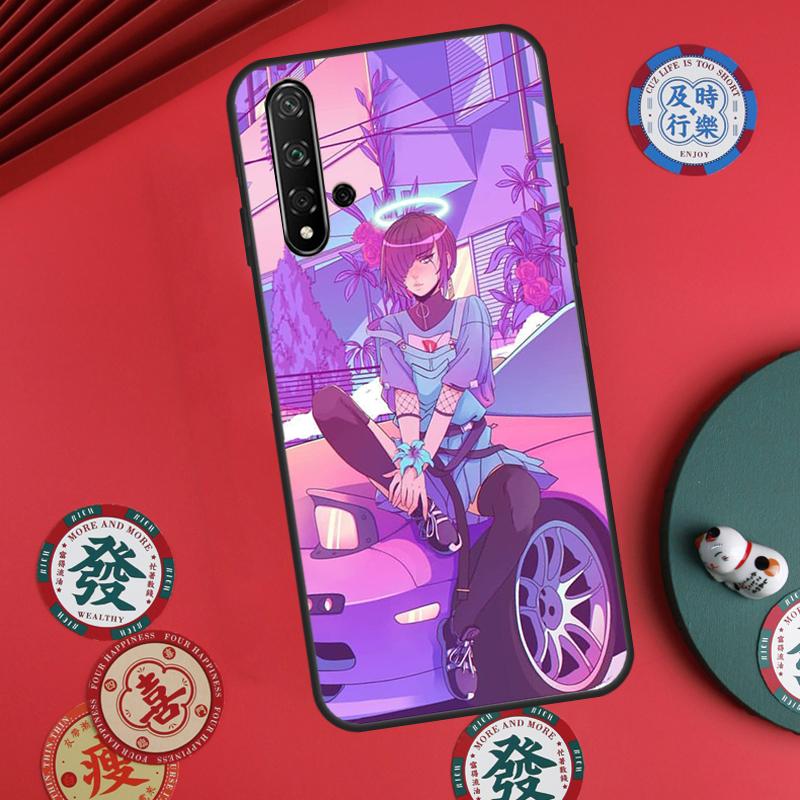 JDM Vaporwave Glitch Anime For Huawei Nova 5T 9 10 SE 7i 8i 11i 12i Y73 Y72 Y61 Y91 Y60 Y70 Y90 P20 P30 P40 Lite Case