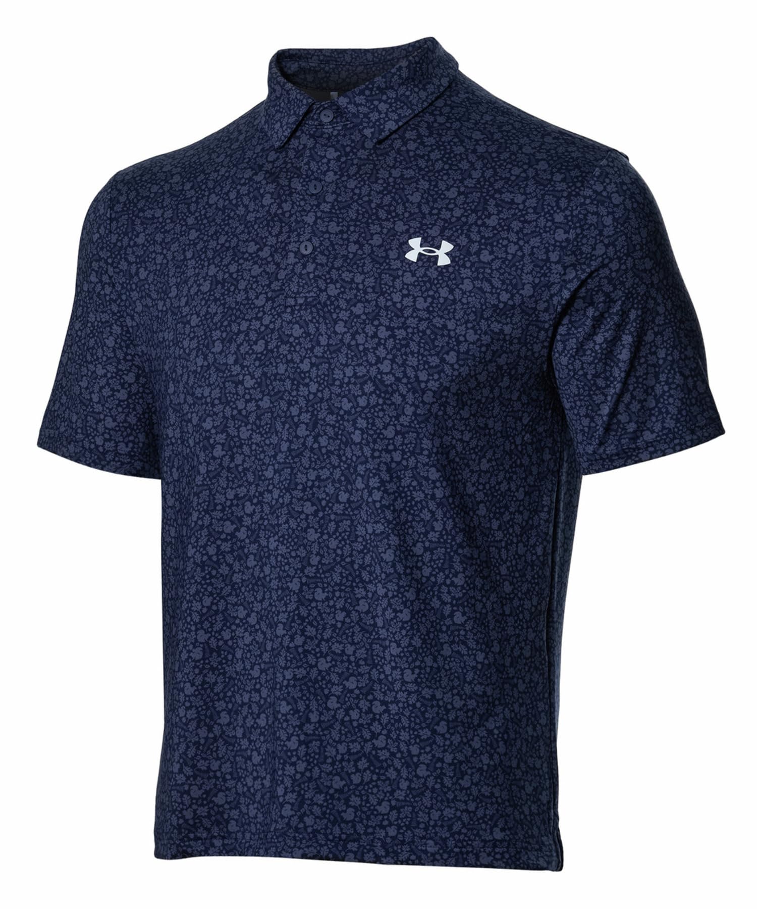 

Футболка-поло UA Playoff Printed Polo Midnight Navy Downpour Gray Halo Gray M [Under Armor] 3.0