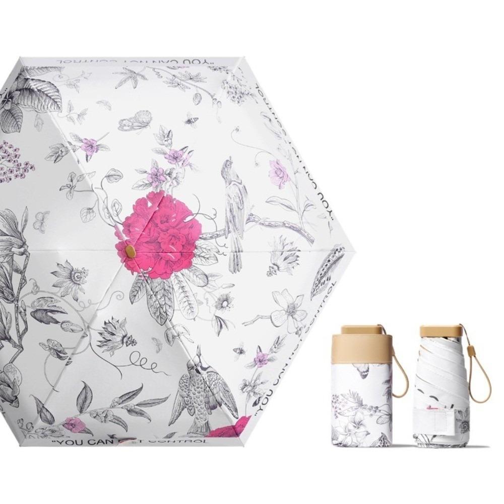 Portable Mini Sun Umbrella Sun Protection Folding Umbrellas Elegant Travel Umbrella  Travel