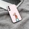 C-Curious- G-George the Monkey Soft Silicone phone Case for Samsung Galaxy A73/A71/A72/A70/A53/A52/A51 - Black