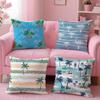 Plam Trees Flowers Cushion Cover Soft Plush Throw Pillow Cushion CoverDoubleSided Printed Pillow Case for Sofa Home Decor