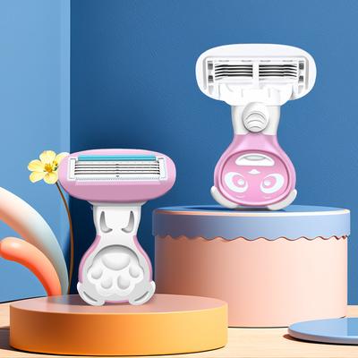 Women Portable Shaver Moisturizing Shaver 5 Blades Razor Safety Razor Blades Face/ Leg/ Armpit/ Bikini Beauty Hair Removal
