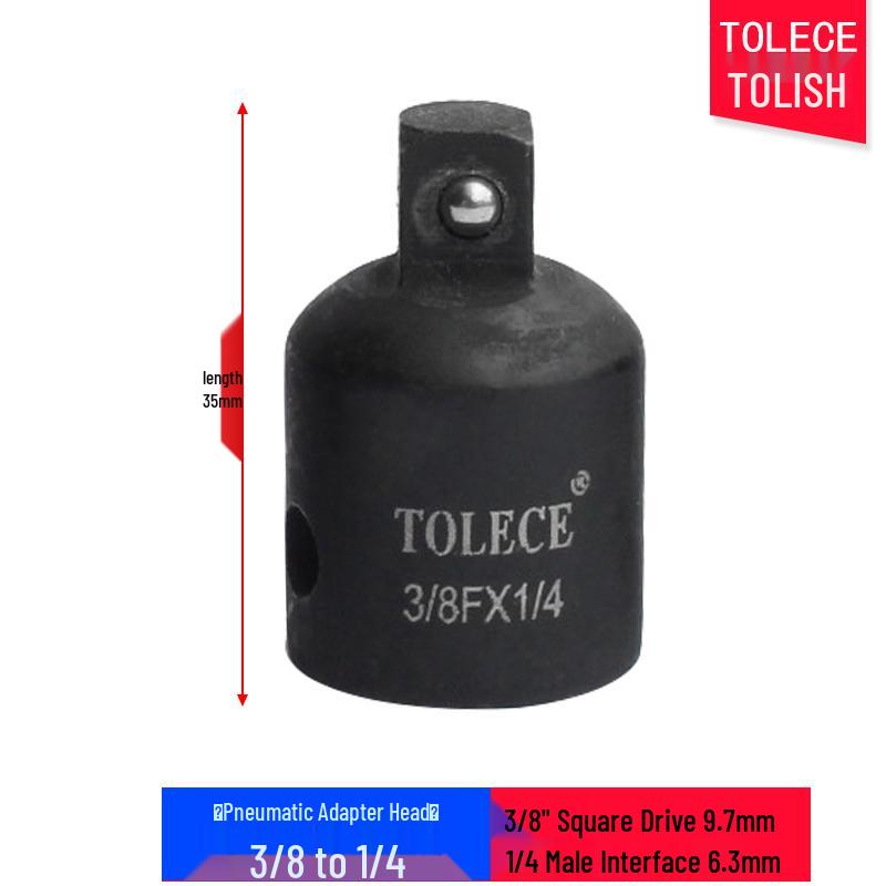 Socket Wrench Adapter: 1/2" To 3/8" To 1/4" Drive Reducer for Air Impact Wrench