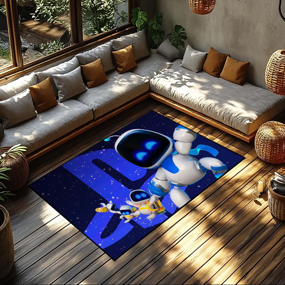 Cute A-AstroS Bot Game Door Mat Welcome Entrance Balcony Bathroom Floor Non-slip Rug Bedroom Carpet Home Decoration