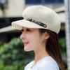 Thin Women's Beret Knitted Octagonal Hat Summer Painter Hat  for Outdoor Activities