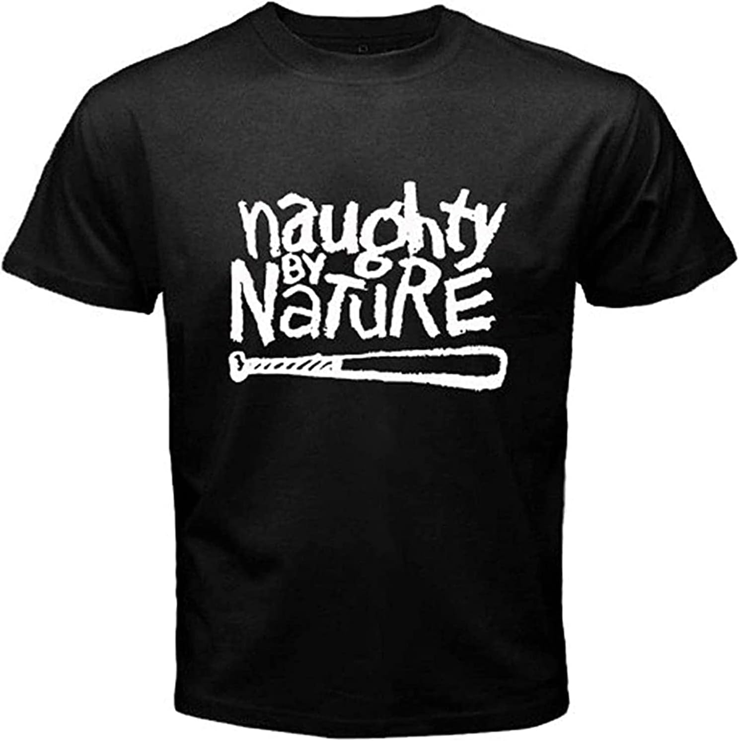 New Naughty by Nature Rap Hip Hop Music Logo Men s Black Men T Shirt L чёрный