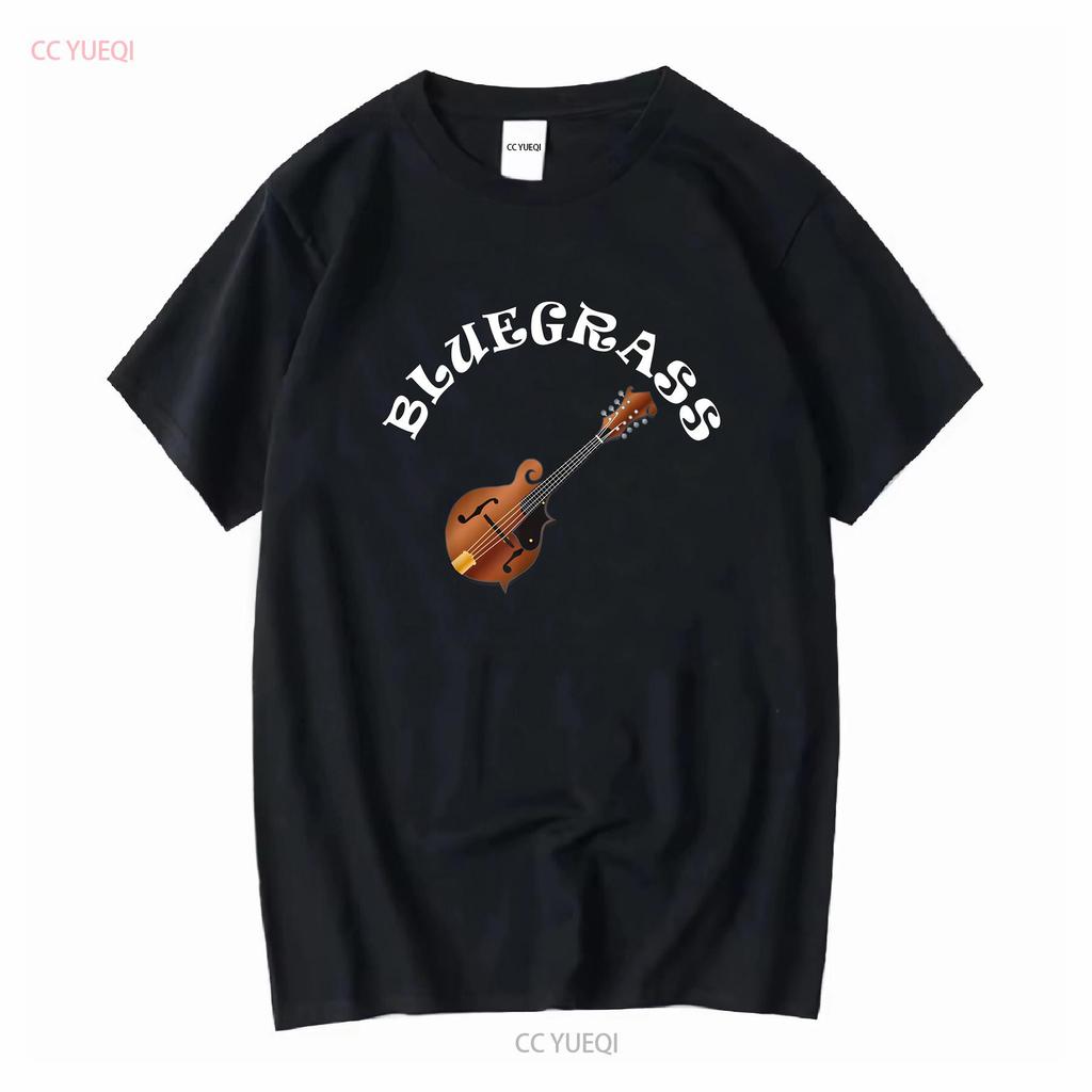 Bluegrass Mandolin T Shirt long or short sleeves vintage Washed Stretched homme fashion Top For Everyday Wear graphic