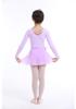 Children's Spring/Summer Long Sleeve Cotton Ballet Leotard Two-Piece Set