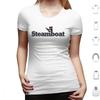 Blacked Out Steamboat Resort  Colorado Mountain Resort T Shirt Cotton Men Women DIY Print Steamboat Steamboat Springs Black