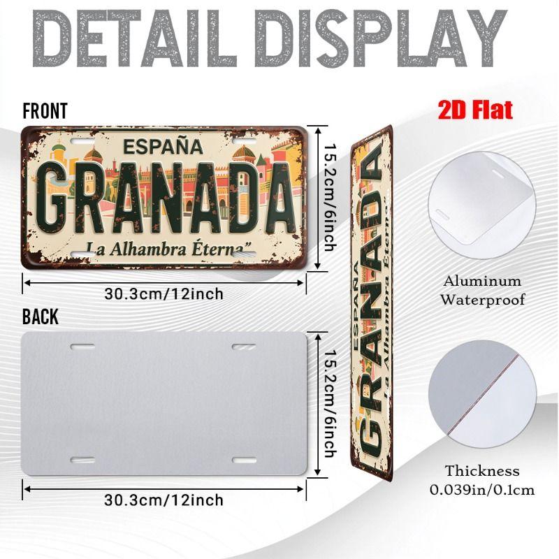 Urban City Theme Metal Tin Sign for Bar Garage Interior
