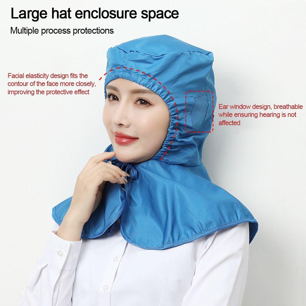 Prodyšný prachotěsný šátek klobouk chránič krku pracovní klobouk nová pracovní čepice potravinářská továrna