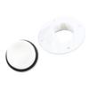 3.5in Nylon Boat Floor Drain with Cover Round Marine Deck Drain Scupper for Boats Yachts Ships