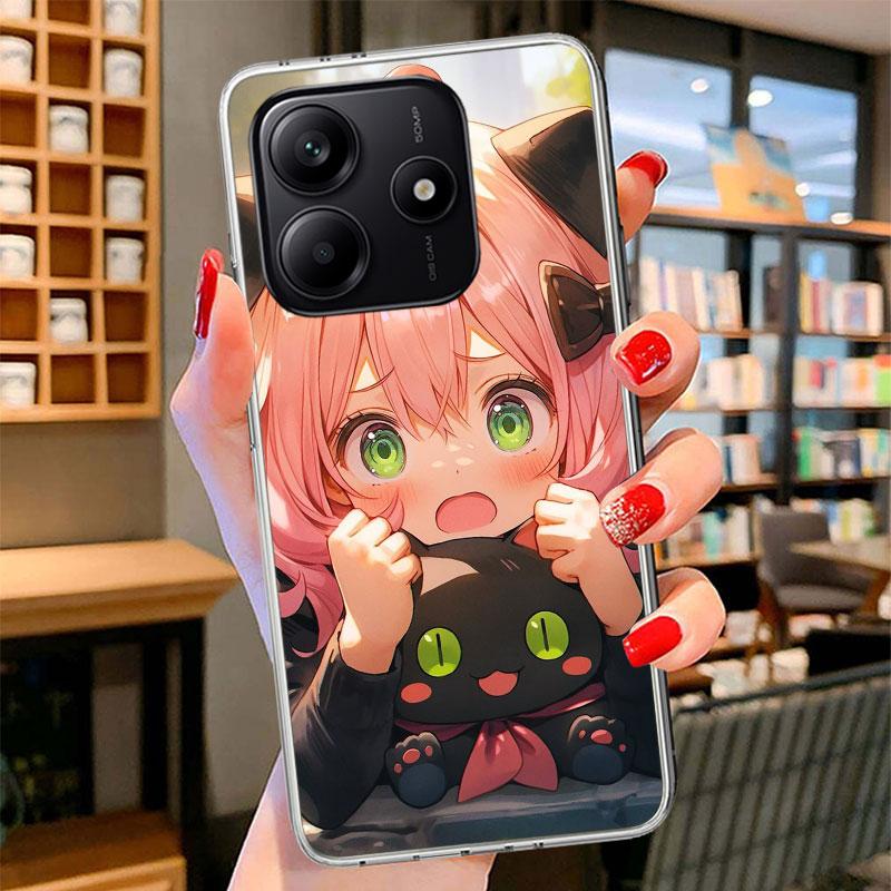S-Spy Family Anya Phone Case For Xiaomi Redmi Note 15 14 13 12 11 10 Pro Plus 14S 12S 11S 11T 11E 10S Soft Fundas Shell Redmi No