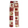 Women's Casual Pants with Christmas Print, Loose Fit, Stylish, for Holiday and Festive Occasions