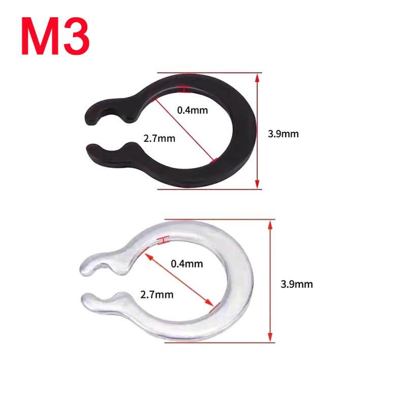 100-500Pc M3-M9 Stainles Steel/65Mn C-type Retaining Clip Snap Ring C Type External Circlip Retaining Rings Shaft Circlip Washer