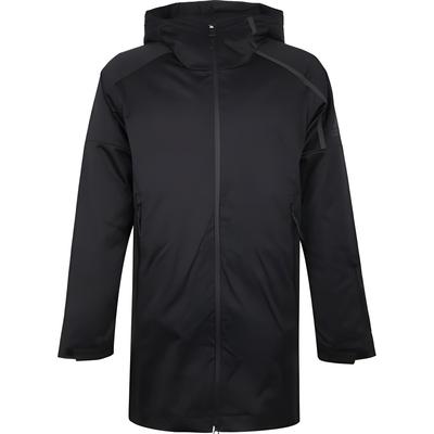 Einfarbige Bequeme Kapuzenjacke Herren Jacken Schwarz BS0988