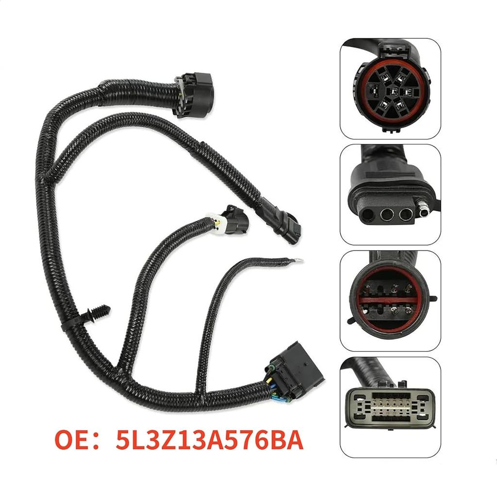 OE 5L3Z-13A576-BA Towing Wiring Harness 7 Pin Plug for Ford F-150 2005-2008
