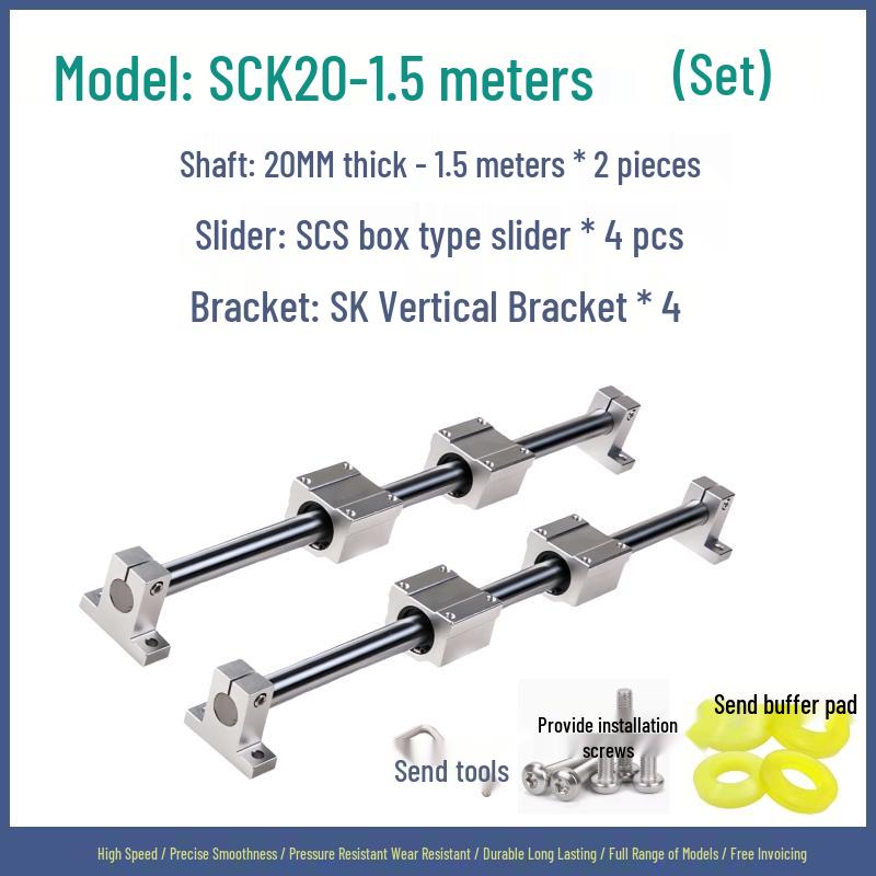 Linear Guide Sliding Table Saw Rail Set for Woodworking