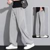 Ice Silk Pants Men's Summer Thin Quick-drying Sweatpants Sunscreen Summer Pants Loose Straight Trendy Brand Versatile Casual Trousers