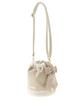 Maison de Fleur Women's Shearling Drawstring Shoulder Bag, Pink, 08000039000
