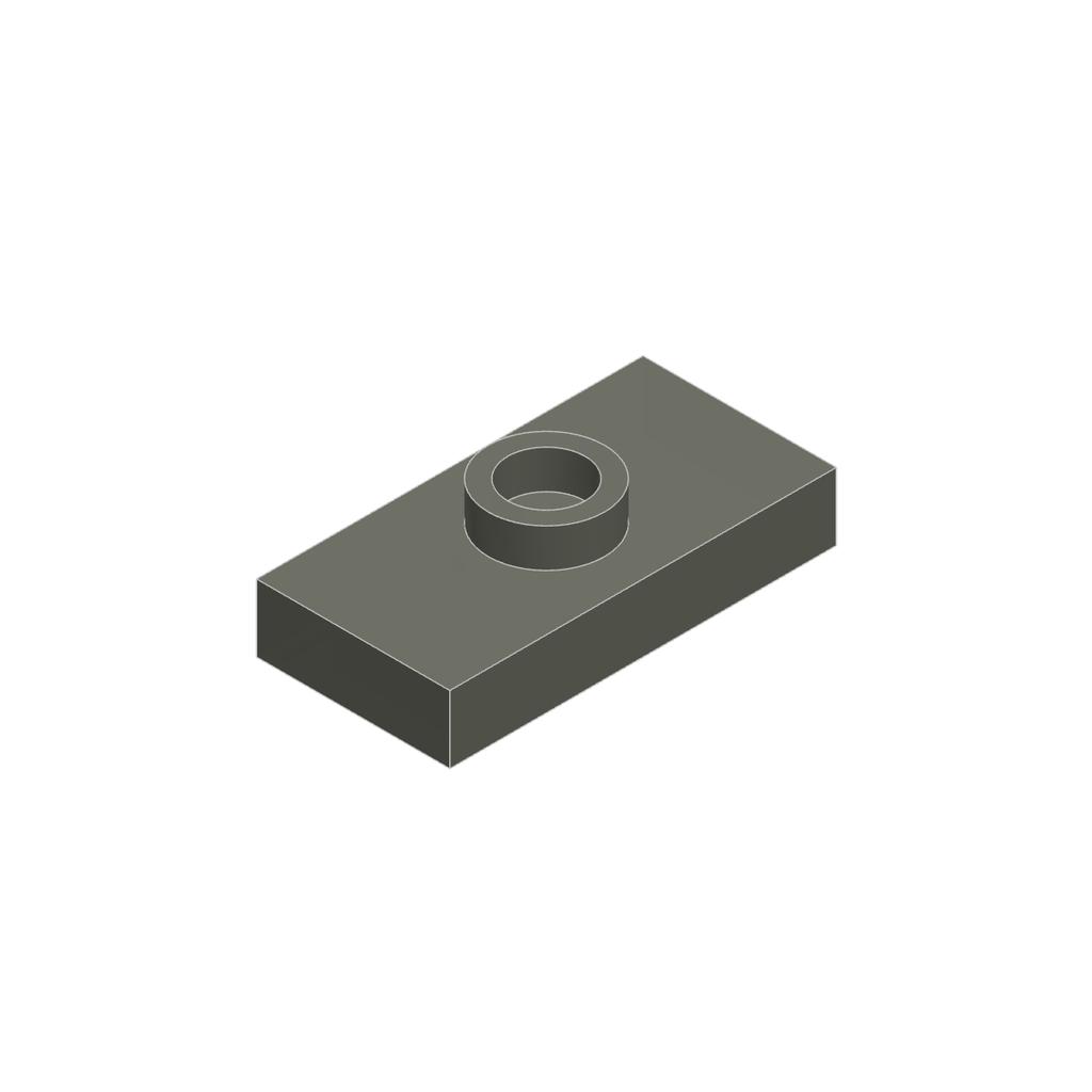 50pcs Building Blocks Modified 1x2 with 1 Stud and Groove Compatible with Major Brands 3794 MOC Bricks