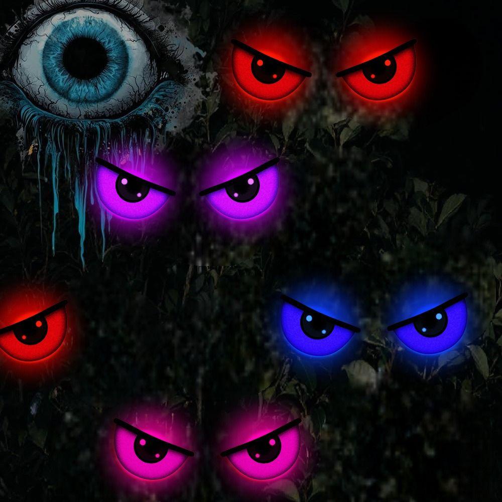 3D Design Halloween LED Night Light Glowing Effect 3D Wall Sticker Halloween Party