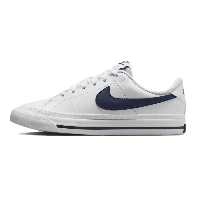 Nike Court Legacy Low top Kids  Skateboarding Shoes White Blue Sneakers DA5380-125 35.5