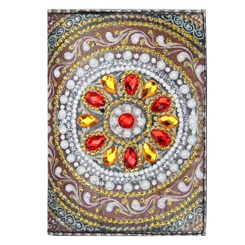 

Классический европейский стиль, алмазная живопись, чехол для книги для паспорта, чехол для книги с алмазной вышивкой, круглый кошелек с удостоверениями, чехол для книги 20x14cm