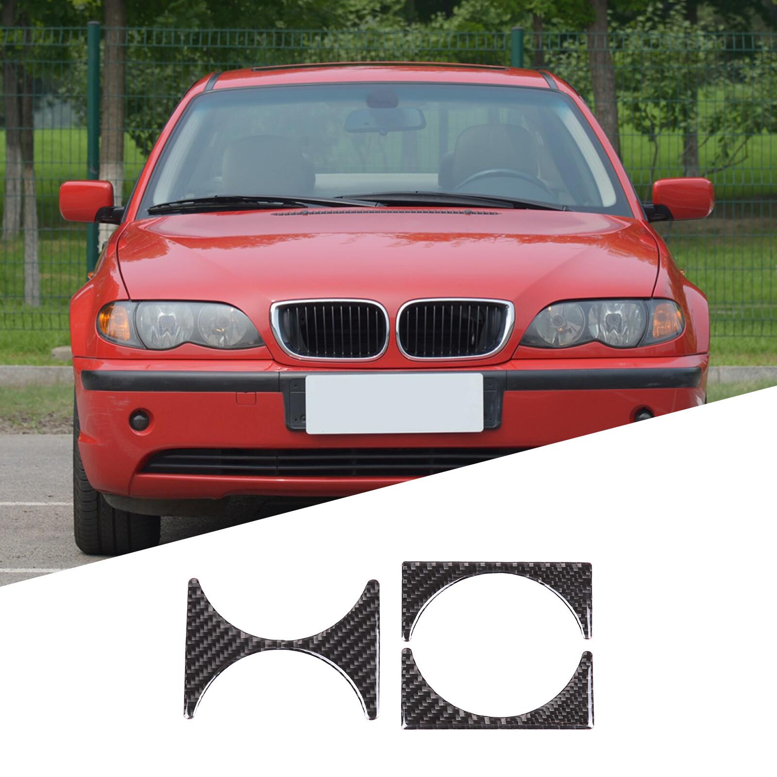 Carbon Fiber Interior Water Cup Holder Panel Trim For BMW 3 Series E46 1998-2005
