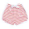 Children's Leisure Stripe Short Sleeve Round Neck T-Shirt and Shorts Set