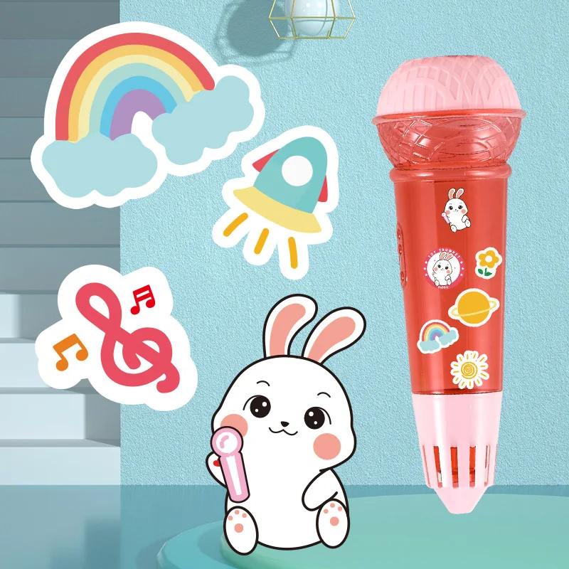 

Large Fun Echo Microphone Physical Children S Echo Microphone Singing Toy 24Cm Music Enlightenment Echo Production Practice