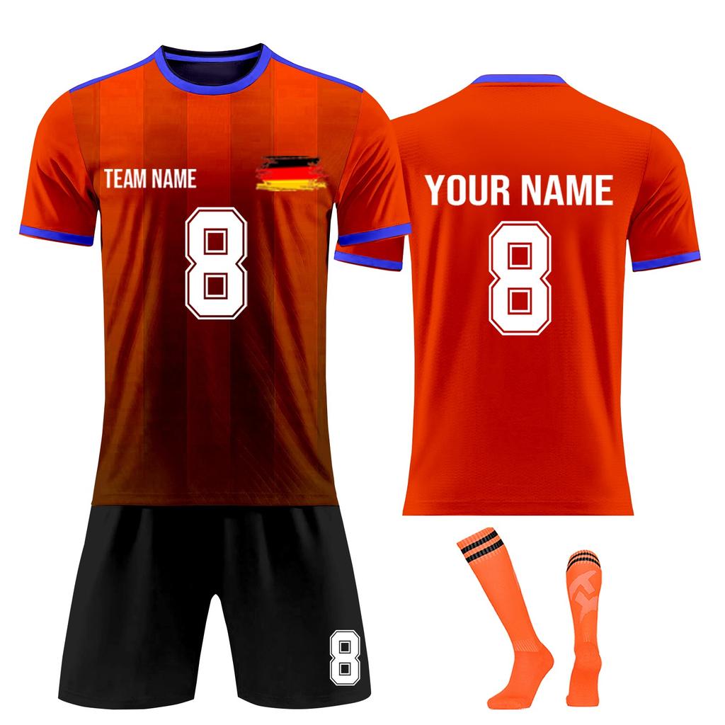 Personalised Shirts Kit Mens Girls With Name Number Custom Football Jerseys For Boys Training Suit