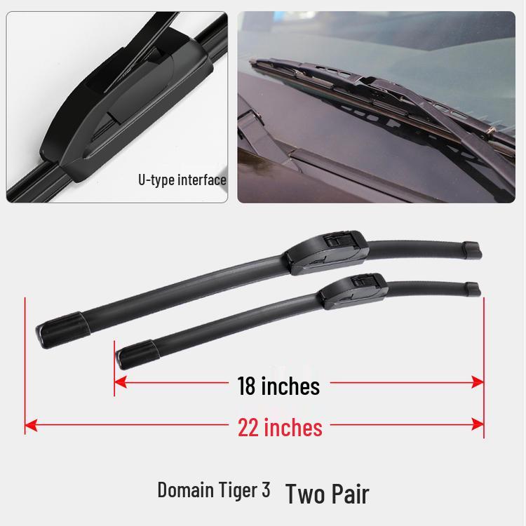 JMC Yuhu 3-5-7 Boneless Wiper Blade Rubber Strip - Car Accessory