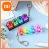 Xiaomi 4-Button Fingertip Keyboard Keychain RGB Keyboard Fidget Toy with Lights for Stress Relief Decompression Calming Accessories