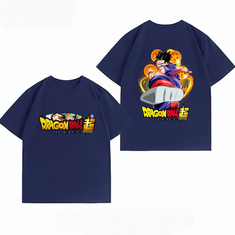 Unisexs Clothing 100 Cotton Summer TShirt Dragon Ball Super Gohan Print Anime Streetwear Casual Short Sleeve Tops